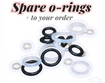 Plug O-Rings (Pair) – Black or Clear, Gauges 14g 12g 10g 8g 6g 4g 2g 1g 0g 11/32” 00g 7/16” 1/2” 9/16” 5/8” 11/13” 3/4” 13/16” 7/8” 1”