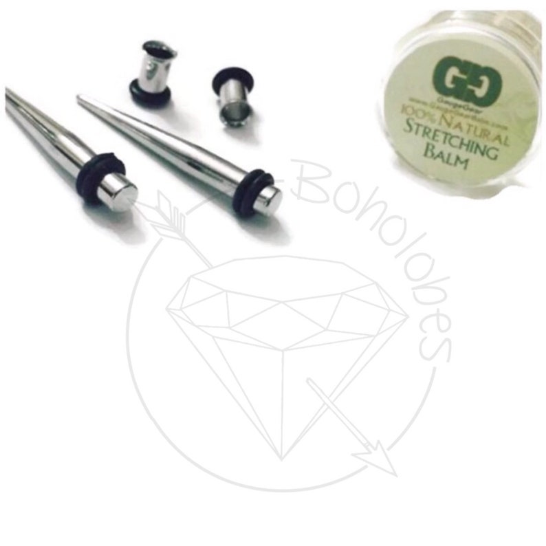 Taper gauges DELUXE stretch kit sizes 14g 12g 10g 8g 6g 4g Etsy