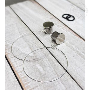 Steel Wire Hoop Dangle Plugs, Gauges, Tunnels 14g 12g 10g 8g 6g 4g 2g 1g 0g 11/32” 00g 7/16” 1/2” 9/16” 5/8” 11/13” 3/4” 13/16” 7/8” 1”
