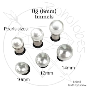 Pearl ball plugs 14g 12g 10g 8g 6g 4g 2g 1g 0g 11/32” 00g 7/16” 1/2” 9/16” 5/8” 11/13” 3/4” 13/16” 7/8” 1” image 4