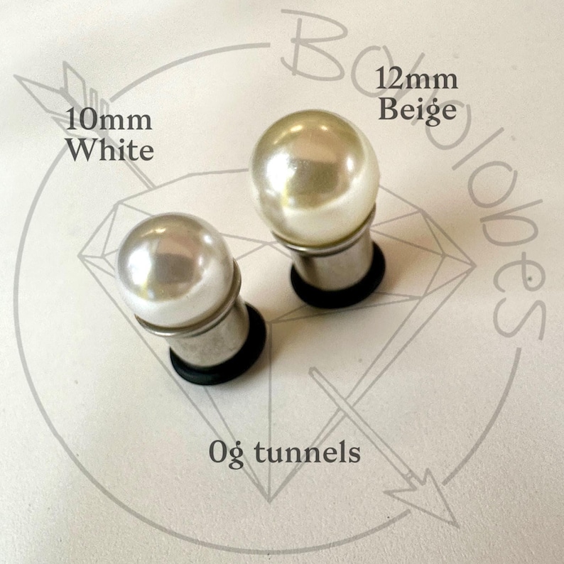 Pearl ball plugs 14g 12g 10g 8g 6g 4g 2g 1g 0g 11/32” 00g 7/16” 1/2” 9/16” 5/8” 11/13” 3/4” 13/16” 7/8” 1” image 10