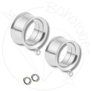 DIY Screw-back Tunnel Blanks | Craft Supply for Dangle Plugs | 2G 0G 00G 1/2" 9/16" 5/8" 11/13" 3/4" 13/16" 7/8" 1" 1 1/8" 1 3/16"