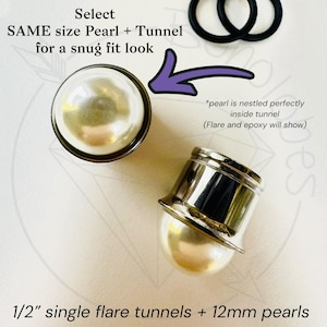 Pearl ball plugs 14g 12g 10g 8g 6g 4g 2g 1g 0g 11/32” 00g 7/16” 1/2” 9/16” 5/8” 11/13” 3/4” 13/16” 7/8” 1” image 3