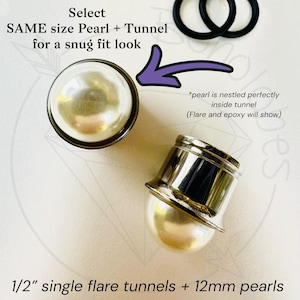 Pearl ball plugs 14g 12g 10g 8g 6g 4g 2g 1g 0g 11/32” 00g 7/16” 1/2” 9/16” 5/8” 11/13” 3/4” 13/16” 7/8” 1” image 3