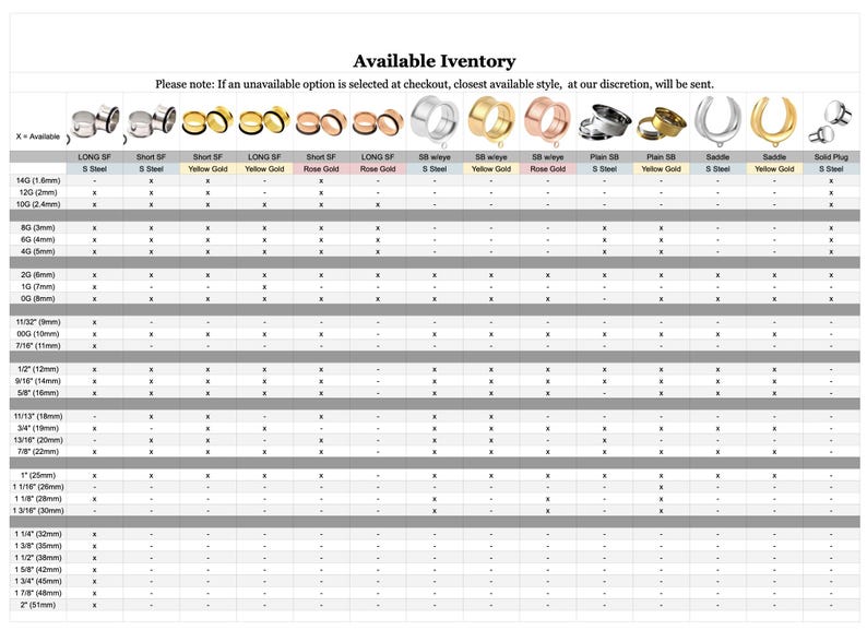 Pearl ball plugs 14g 12g 10g 8g 6g 4g 2g 1g 0g 11/32” 00g 7/16” 1/2” 9/16” 5/8” 11/13” 3/4” 13/16” 7/8” 1” image 7