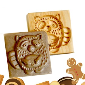 Cookie Cutter, Biscuit Cutter, Gingerbread Mold, Short Bread, Raccoon Cookie Mold