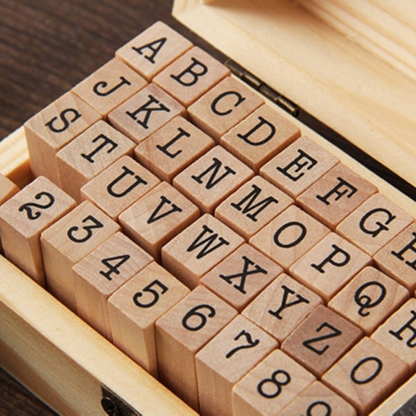 letter writing paper australia Alphabet & Number Stamps - Wood Rubber Stamp With Capital Letter, Vintage Printer Font Uppercase Stamp and Ink Pad Kit - 36 pcs in-AH204339