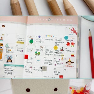 Korean Sticker Smiley Deco Sticker Set Diary Sticker PVC - Etsy
