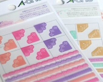 PVC Sticker - Film Skin Sticker Set - Photo Album Stickers - Japanese Stickers - Deco Stickers - Diary Sticker - 3 Styles in - AH203962