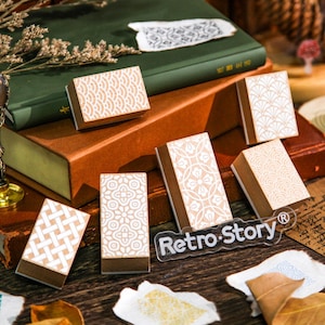 Lace Stamps(6 pcs), Figure Stamps, Rubber Stamps, Decoration Stamps, Diary Stamps, Scrapbook Stamps