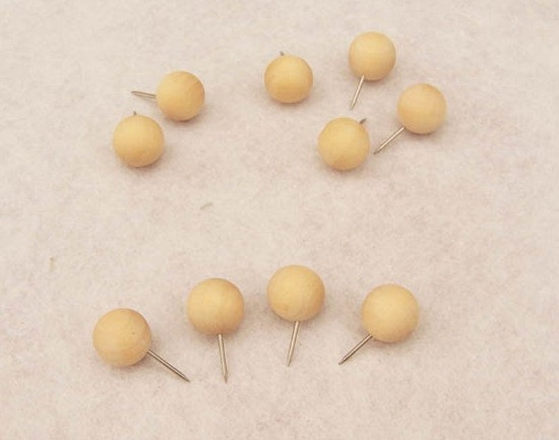 10 pcs Push Pins Wooden Push pin Push Pin AH202862 image 2