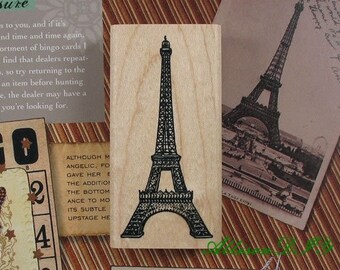 1 pièce Retro Euro Style Rubber Stamp -- Timbre déco -- Timbre coréen -- Tour Eiffel - AH201890