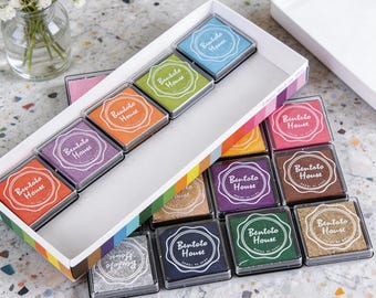 Colorful Stamp Ink Pads Set: 20 Colors, Craft Inks