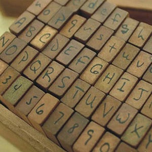 Paper Poetry Alphabet Stamp Tub with Ink Pad - 30pcs Paper Poetry Alphabet Stamp Tub with Ink Pad - 30pcs