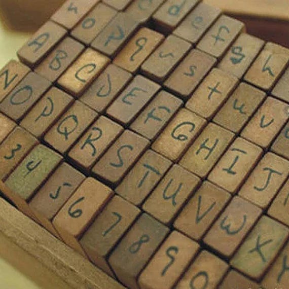 Paper Poetry Alphabet Stamp Tub with Ink Pad - 30pcs Paper Poetry Alphabet Stamp Tub with Ink Pad - 30pcs