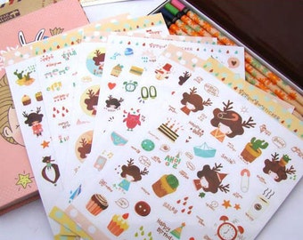 Korean Sticker Set Deco Stickers Diary Sticker Spot 6 | Etsy