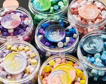 72 Colors Octagonal Wax Seal Beads: Sealing Wax Granules