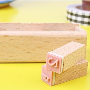Number Stamp Set: Wooden Rubber Stamps, 12 Pcs image 4