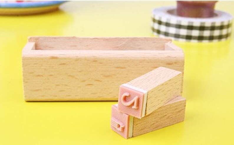 Number Stamp Set: Wooden Rubber Stamps, 12 Pcs image 4