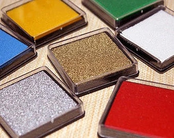 15 Color Ink Pad Set: Craft Stamp Pads (4cm)