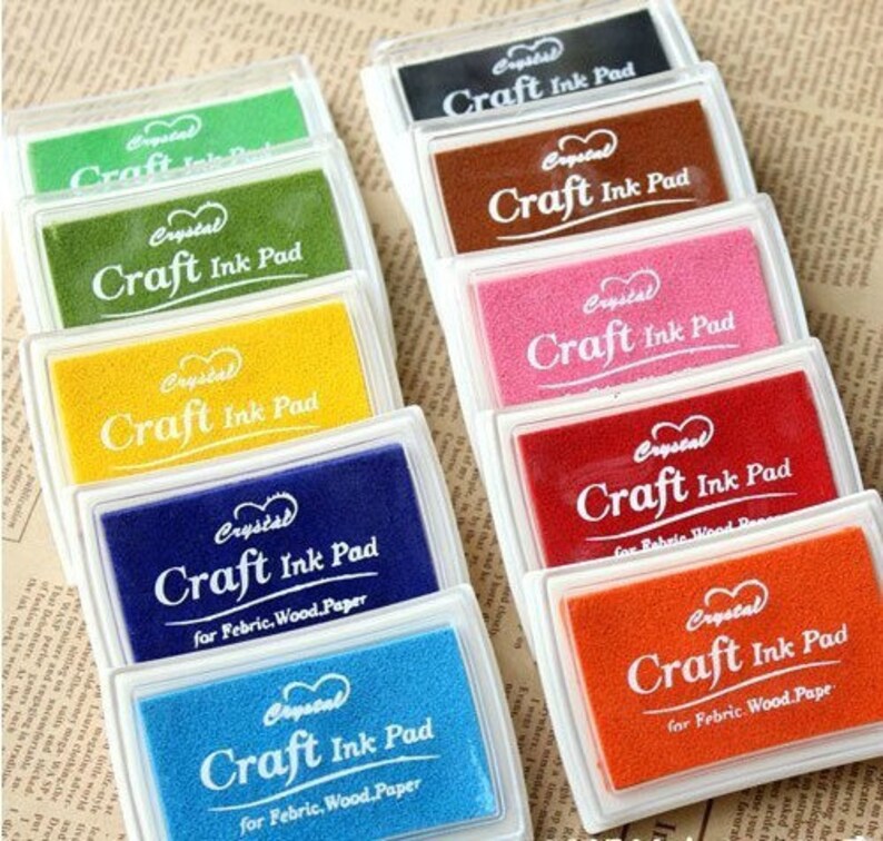 Craft Ink Pad for Fabric Wood Paper Ink Pad Stamp Ink Etsy