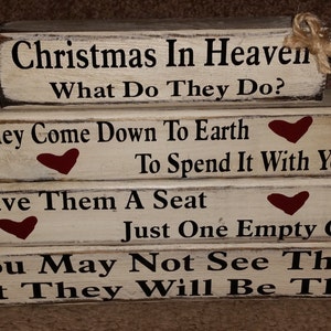 Christmas In Heaven -  Primitive Block Set