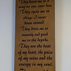 They Are My Kids -Primitve Wood Sign