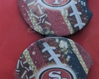 San Francisco 49ers Car Coasters- Set of 2