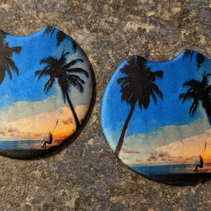 Beach Car Coasters- Set of 2