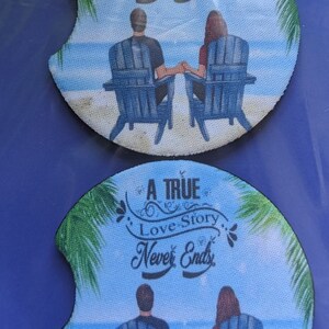 True Love Never Ends Coasters- Set of 2