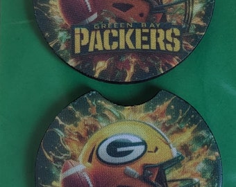 Posavasos para coche de Green Bay - Juego de 2