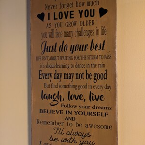 Granddaughter/ Grandson- Primitive Wood Sign