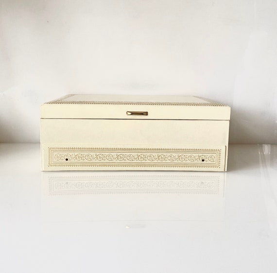 Large Mele Jewelry Box, Vintage Jewelry Box