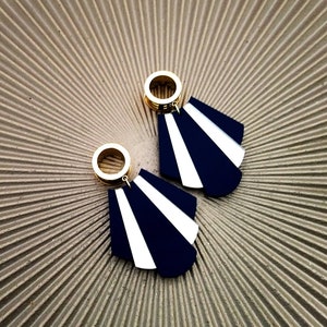 1950s style plugs gold black art deco pendants glitzomatic