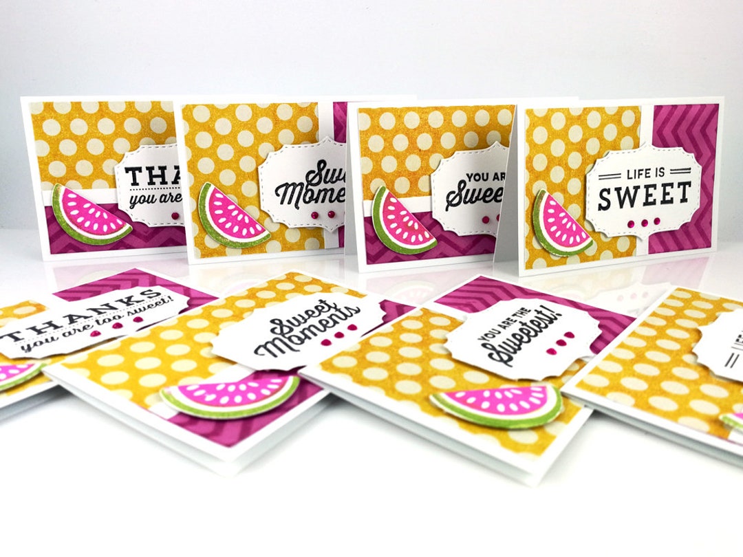 Colorful Spring Summer Note Cards With Envelopes 100% - Etsy