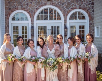wedding dress pashmina