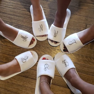 Spa Slippers, Spa Parties, Spa Slippers with Embroidery, Spa Slippers, Spa Parties, Spa Party, Spa Slippers, Wedding Spa Slippers