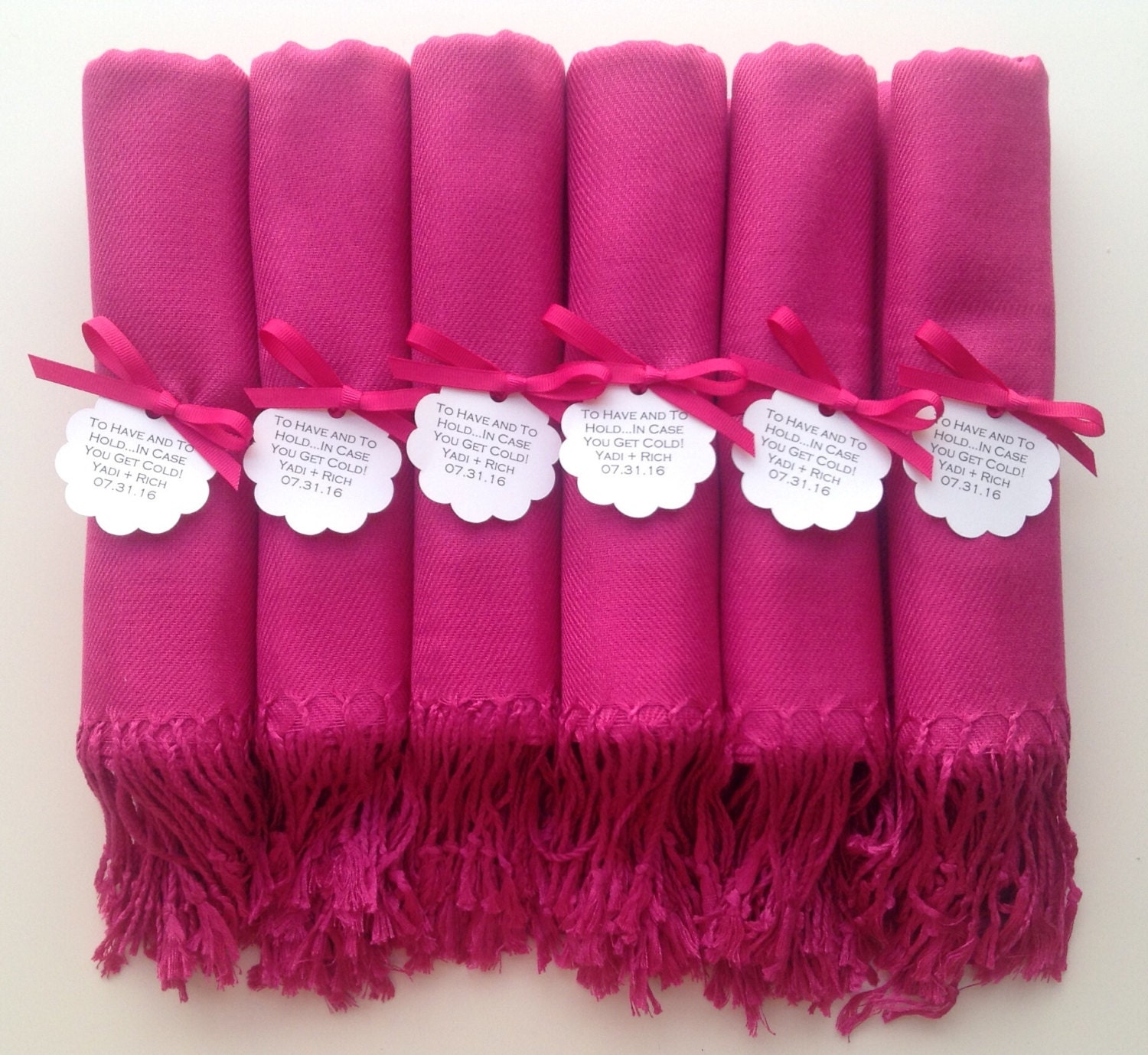 Monogram 2.0 Shawl In Hot Pink – RAFFIDA
