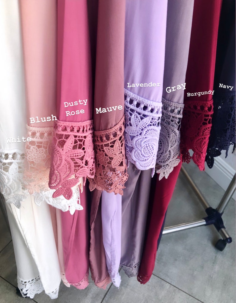 Rose Lace Cotton Robes Set of 1 2 3 4 5 6 7 8 9 10 Cotton Etsy