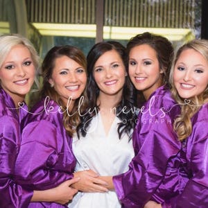 Bridesmaid Robes, Bridesmaid Gift, Bridal Party Gifts, Bridal Party Robes, Flower Girl Robes, Bridal Party Robes, Bridal Robes, Wedding Robe image 5