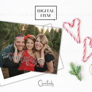Weihnachtsfotokarte, Urlaub Fotokarte, schönste Zeit des Jahres, Weihnachtskarte, druckbare Weihnachtskarte, doppelseitige Karte