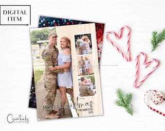 Soldier Military Christmas Card Digital Download - Etsy