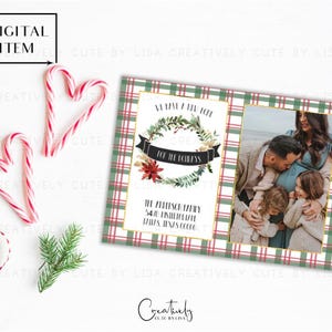 Annuncio di trasloco per Natale, Annuncio di trasloco per le festività, Biglietto di auguri con ghirlanda di Natale, Biglietto di auguri di Natale, Annuncio di nuova casa, Biglietto di auguri "Ci siamo trasferiti"