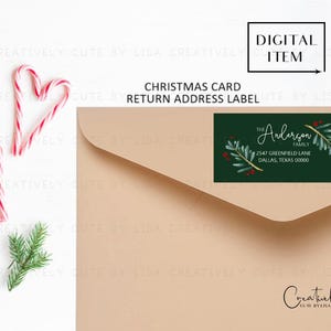 Retouradreskaartje kerstkaart, 18163, Retouradreskaartje kerstkaart, sjabloon Retouradres Avery, 2 x 4 kerstetiket