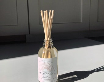 Reed Diffuser 12+ Non Toxic Scent Choices Modern Fragrance Beach Style  Farmhouse Decor Housewarming present Gift for her Fragrance diffuser