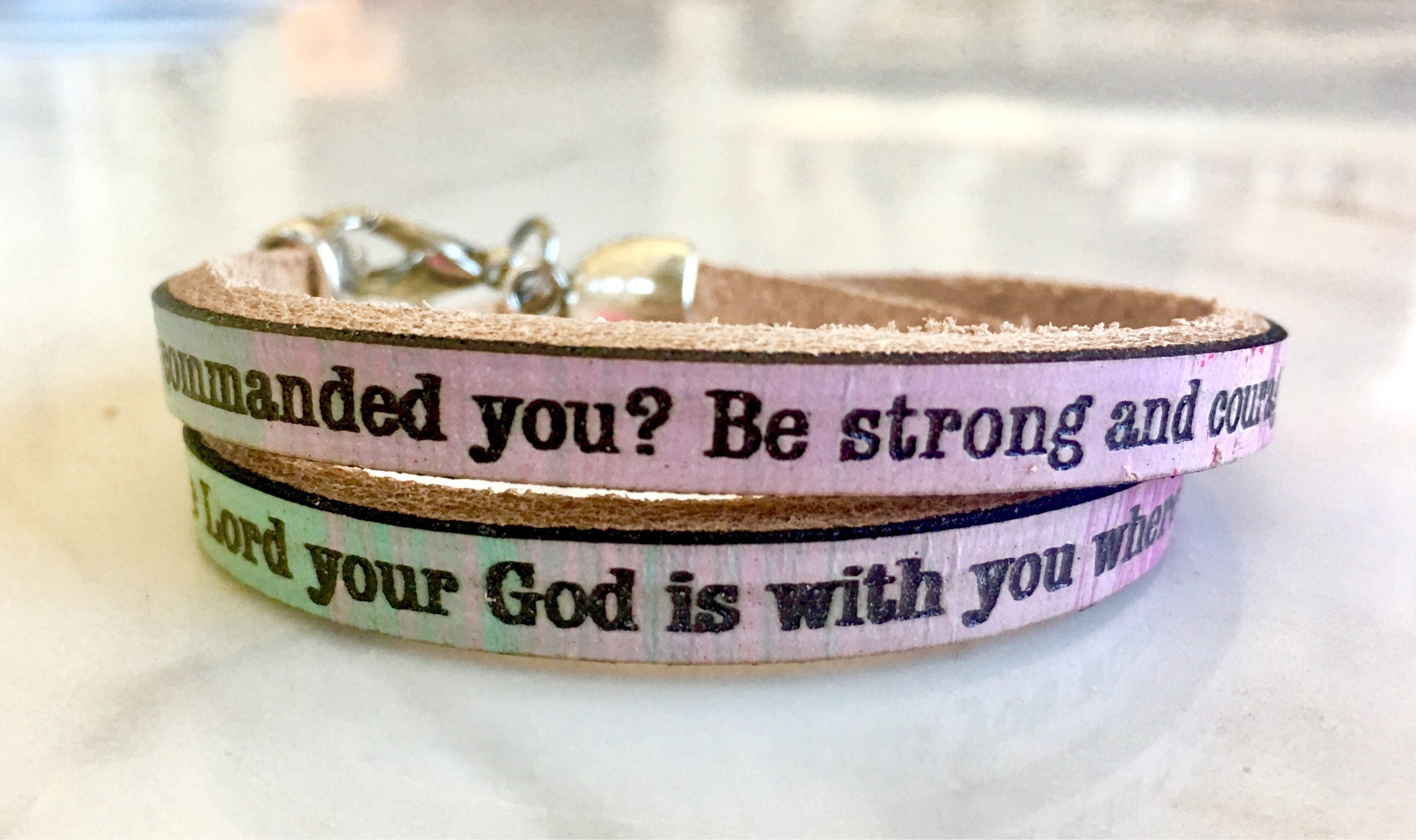 Be Strong and Courageous... Joshua 1:9 Glow in the dark | Etsy
