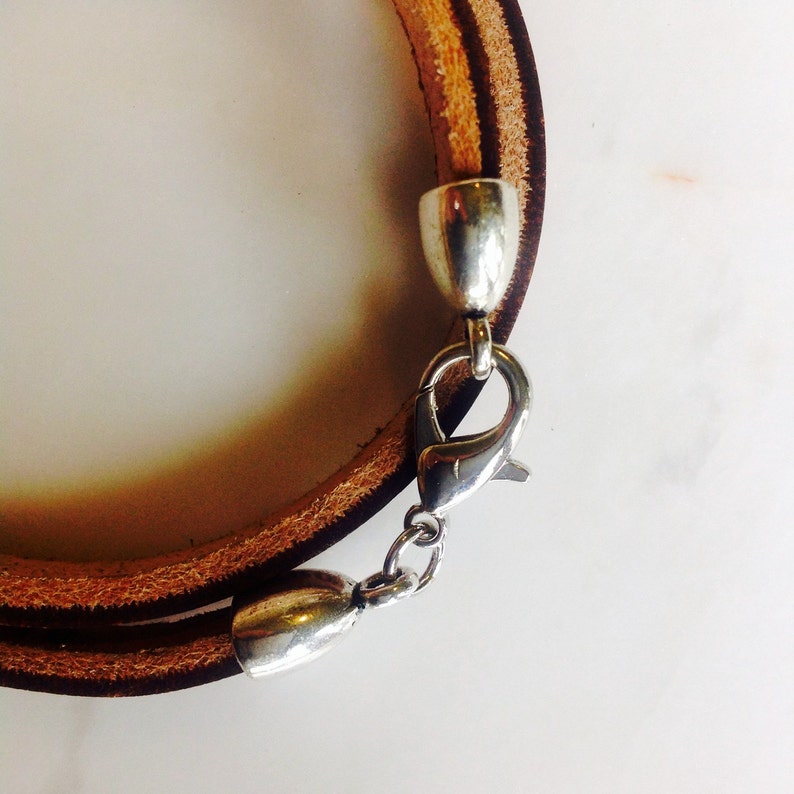 Winnie the Pooh Engraved Leather Double Wrap Bracelet, AA Milne Quote image 3