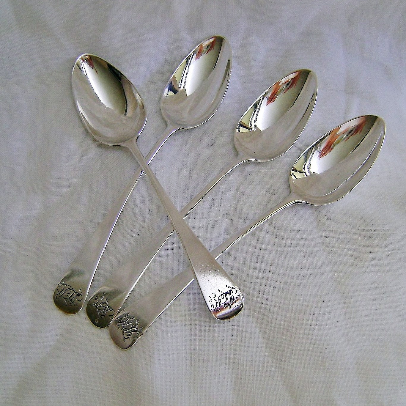 Sterling Silver Spoon Set England III 1796 Etsy