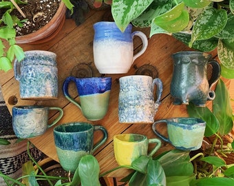 Vintage pottery mug, handmade mug, ceramic mug, pottery mug, vintage, handmade, stoneware mug, vintage pottery, mug, pottery, vintage mug