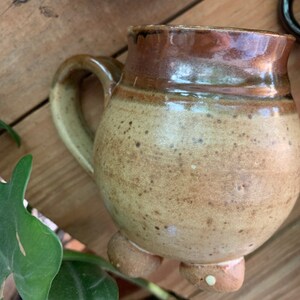 Vintage pottery mug, handmade mug, ceramic mug, pottery mug, vintage, handmade, stoneware mug, vintage pottery, mug, pottery, vintage mug image 4